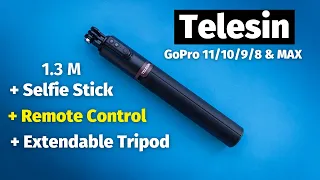 Telesin 1.3m Selfie Stick with Remote Control for GoPro