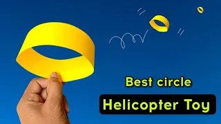 new circle helicopter toy, flying paper helicopter toy,best paper toy, make circle toy