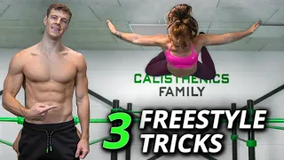 3 EASY Freestyle Calisthenics Tricks EVERYONE can learn ft. Melanie Driessen