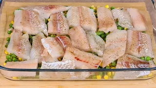 She just melts in her mouth! How to cook FISH in the oven! A simple quick RECIPE!