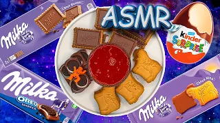 Filling Platter ASMR | Unpacking Milka Cookies and Chocolate, Kinder Surprise Egg