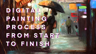 MY COMPLETE DIGITAL PAINTING PROCESS - General Thoughts during the process