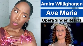 Opera Singer Reacts to Amira Willighagen Ave Maria | Performance Analysis
