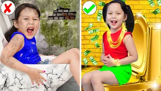 Rich vs Poor Students | Funny Tricks and Genius Hacks For Smart Parents By T-FUN