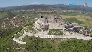 Cetatea Devei din aer- Deva castle aerial scenery -by FAE Drones