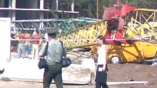 Crash crane Voronez (Падение крана в Воронеже)25.07.2008