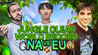 Who Will Beat The WORLD RECORD Jungle Clear?!