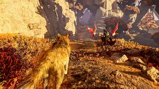 Atreus races Angyrboda with Wolf Transformation - God of War Ragnarok