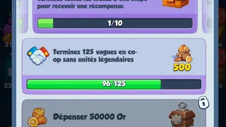 quelle deck utilisé pour le défi coop sans légendaire sur rush royale