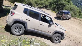#Jeep Renegade Trailhawk vs Limited uphiil &downhill