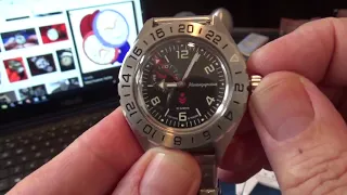 A quick unboxing and first take on the Vostok Komandirskie GMT