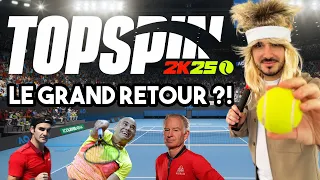 J'ai SMASH TOP SPIN 2K25 ! - ENFIN le GRAND RETOUR des jeux de TENNIS ?!