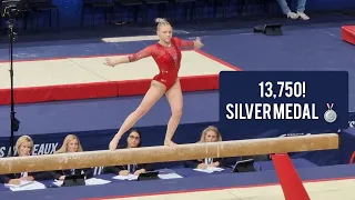 Jade Carey (USA) - Beam - Silver Medal 🥈 - Paris World Cup 2022