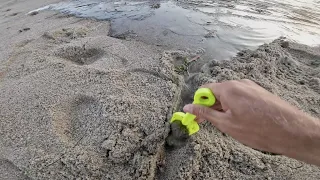 Small Child Connects River To Ocean