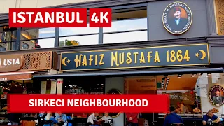 Istanbul 2021 Sirkeci Neighbourhood Walking Tour 16September 2021|4k UHD 60fps