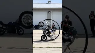 Front Flip Cage on a Dirt Bike!