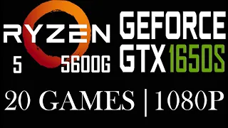 Ryzen 5 5600G ||  Gtx 1650 Super || 20 Games || 1080p ||