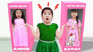 Annie and Suri Pretend Play with Real Life Princess Baby Dolls in Boxes | Toys for Girls