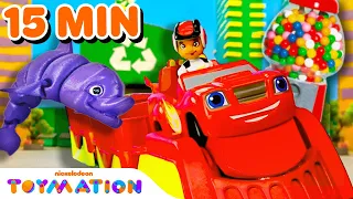 Blaze Transforms Into A Train, Big Rig & More! | Blaze and the Monster Machines Toys | Toymation