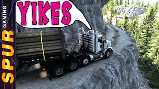 This Hidden Road Was INTENSE Logging in American Truck Simulator