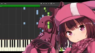 To see the Future - Sword Art Online Alternative: Gun Gale Online ED (synthesia piano tutorial)