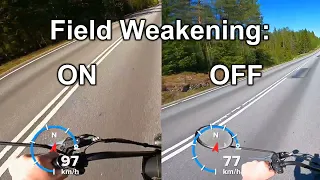 Field Weakening ON vs OFF, Top Speed and Acceleration | FarDriver Controller ND72360