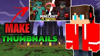 How to make Minecraft Thumbnails? | Ft. @TechnoGamerzOfficial