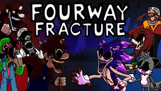 Console War Crossover - Fourway Fracture But It's a Mario's Madness vs Sonic.exe Cover