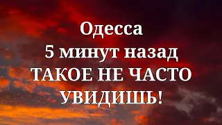 Одесса 5 минут назад. ТАКОЕ НЕ ЧАСТО УВИДИШЬ!