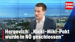 Hergovich (SPÖ): „Kickl-Mikl-Pakt wurde in NÖ geschlossen“ | krone.tv NACHGEFRAGT