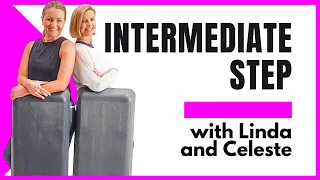 Step Aerobics Workout 🤍 Intermediate #16 🤍 Linda and Celeste