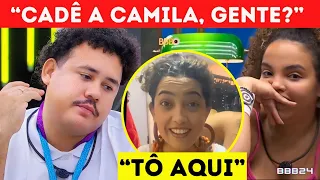 BBB 24: LUCAS BUDA SE DESESPERA AO VIVO sem ver ESPOSA no VÍDEO DO ANJO, CAMILA DEBOCHA |Vale a pena