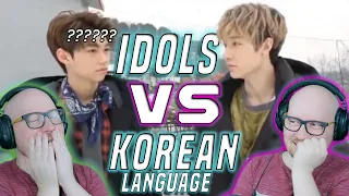 Foreign Idols vs the Korean Language (Part 1 & 2) | Reaction