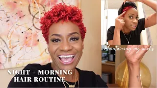 HOW I MAINTAIN MY CURLS! Night + Morning Hair Routines | Rush Our Fashion