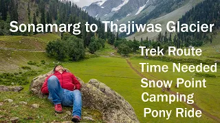 Thajiwas Glacier in Sonamarg | Sonamarg to Thajiwas Glacier Trek | How to reach Thajiwas Glacier