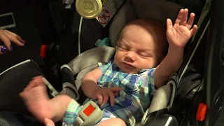 Waking a Sleeping Baby - the cutest thing ever!