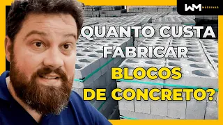 QUANTO CUSTA FABRICAR BLOCOS DE CONCRETO?? 💥💥 PLANILHA DE CUSTOS 🧱