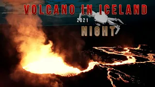 Active Volcano in Iceland 2021🌋 4K Drone Footage  VOLCANO RETURNS TO LIFE  CLOSE UP FOOTAGE