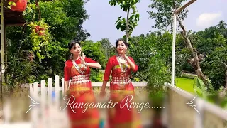 Rangamatir Ronge 💚|| Cover ||Chakma Dance || Sanchari & Troya ❤️ || CR Video 🌺🐍