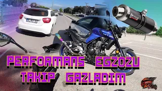 MOTORUMA MİVV EGZOZ ALDIM / EGZOZ İLE GAZLIYORUZ /MT25 EFSANE SES !