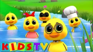 Five Little Ducks | Kindergarten Nursery Rhymes For Children By Kids Tv