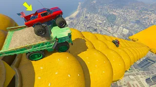 GTA 5 ONLINE 🐷 LA MEGA RAMPA PIU' TROLL DI GTA 5 !!! (QUITTOOOO)🐷 DAJE !!!