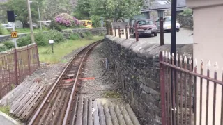 (View from the train) Glanypwll level crossing video 2