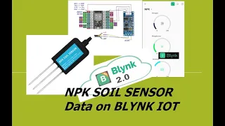 NPK Soil Sensor Data on BLYNK IOT