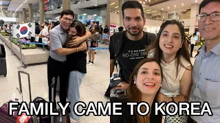 FIRST TIME MY FAMILY COMES TO KOREA TO MEET 🇮🇳✈️🇰🇷