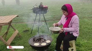 Cooking breakfast in the heart of nature with my family #cooking #breakfast #countryside