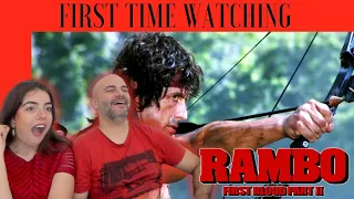 This is different! RAMBO: FIRST BLOOD PART II - Couple First Time Watching | Reaction
