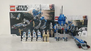 LEGO Star Wars 75280 Клоны-пехотинцы 501 легиона Обзор на русском языке