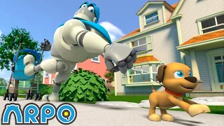 Puppy on the LOOSE!!! 🐶 | ARPO The Robot | Funny Kids Cartoons | Kids TV Full Episode Compilation