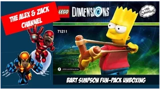 LEGO Dimensions Bart Simpson fun pack unboxing